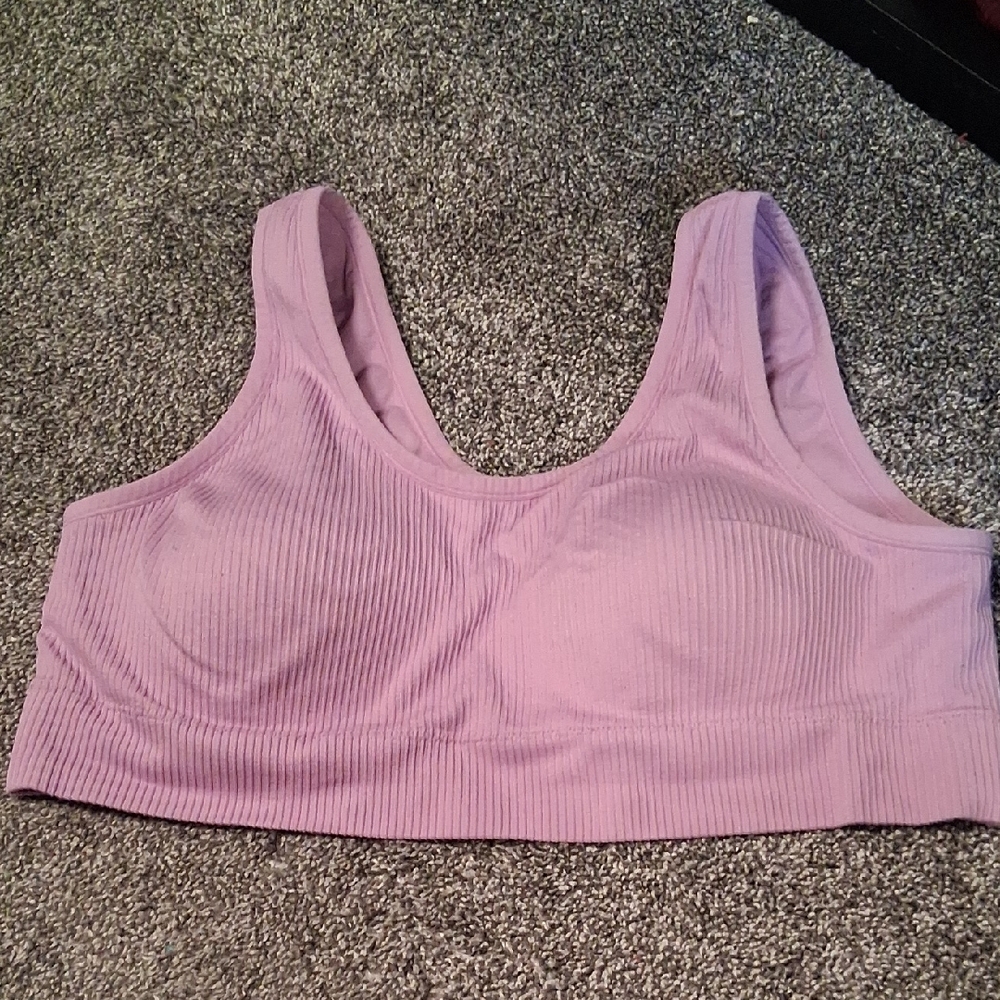 Torrid Lilac Ribbed  Bra for Women